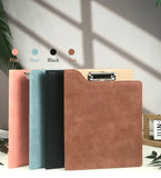 3 pcs Custom Leather Portfolio, Vegan Leather Clipboard with Personalised Engraving, Fits for A4/ Legal paper, Document Holder, School/Office Gift