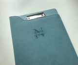 3 pcs Custom Leather Portfolio, Vegan Leather Clipboard with Personalised Engraving, Fits for A4/ Legal paper, Document Holder, School/Office Gift
