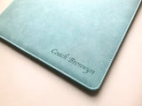 3 pcs Custom Leather Portfolio, Vegan Leather Clipboard with Personalised Engraving, Fits for A4/ Legal paper, Document Holder, School/Office Gift