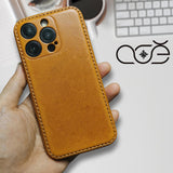 Handmade Premium Cowhide Leather iPhone Case for iPhone 17 Pro/ iPhone 16 Pro/ iPhone 15 Pro / iPhone 14 Pro/ iPhone 13, Engraving iPhone Case
