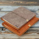 Custom Leather Portfolio A5/ B5, Leather 6 Ring Binder, Leather Notebook, Gift (Brown/ Black/ Orange/ Red/ Navy Blue/ Sky Blue/ Gray)