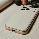 Handmade Original Cowhide Leather iPhone Case for iPhone 17/ iPhone 16/ iPhone 15/ iPhone 14/ iPhone 13, Custom Engraved Leather iPhone Case