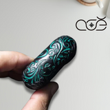 Handmade Vintage Cowhide Leather Earphone Case for AirPods Pro 3/ Pro 2/ Pro/ AirPods 3/ 4, Leather AirPods Case with Embossed Floral Pattern