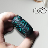 Handmade Vintage Cowhide Leather Earphone Case for AirPods Pro 3/ Pro 2/ Pro/ AirPods 3/ 4, Leather AirPods Case with Embossed Floral Pattern