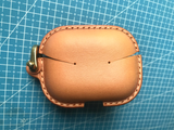 Handmade Premium Cowhide Leather Earphone Case for AirPods Pro 3/ Pro 2/ Pro/ AirPods 3/ 4, Leather AirPods Case One-piece with Buckle
