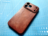 Custom Retro Handmade Cowhide Leather iPhone Case for iPhone 17 Pro Max/ iPhone 17 Pro/ iPhone 16 Pro/15 Pro/14 Pro/13 Pro