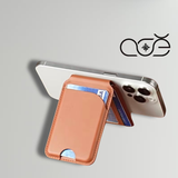 Vegan Leather MagSafe Wallet for iPhone 16/ iPhone 15/ iPhone 14/ iPhone 13/ iPhone 12, Custom MagSafe Stand, Flip MagSafe Card Holder
