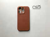 Premium Custom Genuine Leather iPhone Case with MagSafe for iPhone 15/ iPhone 14/ iPhone 13/ iPhone 12, Gift for Him/ Her