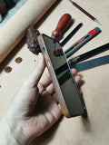 Personalised Handmade Premium Cowhide Leather iPhone Case for iPhone 16 Pro/ iPhone 15 Pro/ iPhone 14 Pro/ iPhone 13 Pro, Engraving Gift2025