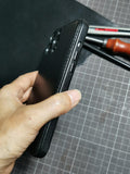 Handmade Vegetable Tanned Leather iPhone Case for iPhone 16 Pro/ iPhone 15 Pro / iPhone 14 Pro/ iPhone 13, Engraving iPhone Case