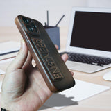Handmade Vintage Genuine Leather iPhone Case for  iPhone 15 Pro/ iPhone 14 Pro/ iPhone 13, Custom Engraving Leather iPhone Case, Gift 2025