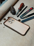 Personalised Handmade Premium Cowhide Leather iPhone Case for iPhone 16 Pro/ iPhone 15 Pro/ iPhone 14 Pro/ iPhone 13 Pro, Engraving Gift2024