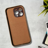 Handmade Vintage Crazy Horse Leather iPhone Case for iPhone 14 Pro Max/ iPhone 14 Pro, Custom Engraving Leather iPhone Case