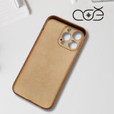 Handmade Vintage Cowhide Leather iPhone Case for iPhone 16 Pro/ iPhone 15 Pro/ iPhone 14 Pro/ iPhone 13 Pro, Engraving iPhone Case