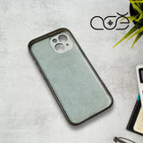 Handmade Italian Cowhide Leather iPhone Case for iPhone 15/ iPhone 14/ iPhone 13, Custom Engraving Leather iPhone Case
