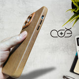 Handmade Italian Cowhide Leather iPhone Case for iPhone 15 Pro/ iPhone 14 Pro/ iPhone 13, Custom Engraving Leather iPhone Case