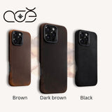 Personalised Genuine Leather iPhone Case with MagSafe for iPhone 16/ iPhone 15/ iPhone 14/ iPhone 13/ iPhone 12