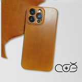 Handmade Premium Cowhide Leather iPhone Case for iPhone 16/ iPhone 15/ iPhone 14/ iPhone 13, Custom Engraving Leather iPhone Case