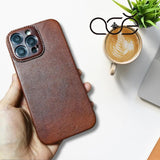 Personalised iPhone 16 Pro Max Handmade Premium Cowhide Leather iPhone Case for iPhone 16 Pro Max/ iPhone 16 Pro