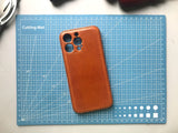 Handmade Premium Cowhide Leather iPhone Case for iPhone 16 Pro/ iPhone 15 Pro / iPhone 14 Pro/ iPhone 13, Engraving iPhone Case, Gift 2025