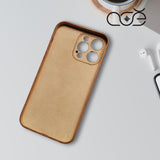 Handmade Premium Cowhide Leather iPhone Case for iPhone 16/ iPhone 15/ iPhone 14/ iPhone 13, Custom Engraving Leather iPhone Case, Gift 2024