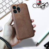 جراب آيفون مصنوع يدويًا من جلد البقر العتيق، متوافق مع آيفون 15 برو/ آيفون 14 برو/ آيفون 13، جراب آيفون جلدي قابل للنقش حسب الطلب