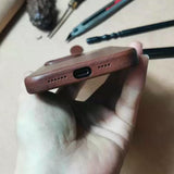Personalised Handmade Italian Cowhide Leather iPhone Case for iPhone 16 Pro/ iPhone 15 Pro/ iPhone 14 Pro/ iPhone 13 Pro