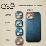 Handmade Italian Genuine Leather iPhone Case for iPhone 15 Pro/ iPhone 14 Pro/ iPhone 13 Pro, Custom Engraving iPhone Case