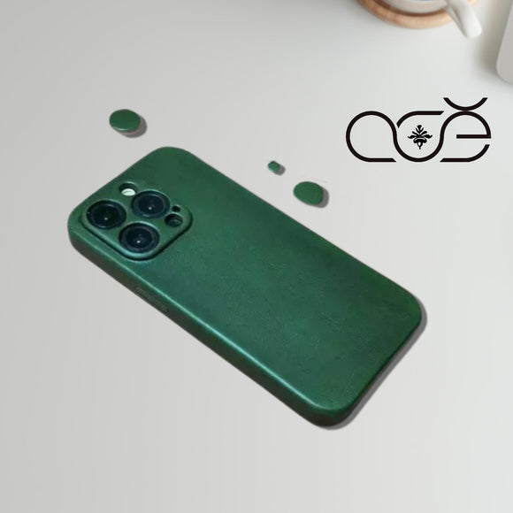 Personalised Handmade Italian Cowhide Leather iPhone Case for iPhone 16 Pro/ iPhone 15 Pro/ iPhone 14 Pro/ iPhone 13 Pro