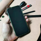 Personalised Handmade Italian Cowhide Leather iPhone Case for iPhone 16 Pro/ iPhone 15 Pro/ iPhone 14 Pro/ iPhone 13 Pro