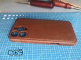 Handmade Vintage Genuine Leather iPhone Case for iPhone 16 Pro/ iPhone 15 Pro/ iPhone 14 Pro/ iPhone 13 Pro, Engraving iPhone Case