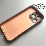 Handmade Premium Cowhide Leather iPhone Case for iPhone 16/ iPhone 15/ iPhone 14/ iPhone 13, Custom Engraving Leather iPhone Case, Gift 2025