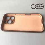 Handmade Premium Cowhide Leather iPhone Case for iPhone 16/ iPhone 15/ iPhone 14/ iPhone 13, Custom Engraving Leather iPhone Case, Gift 2025