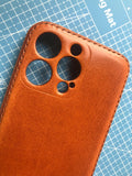 Handmade Premium Cowhide Leather iPhone Case for iPhone 16 Pro/ iPhone 15 Pro / iPhone 14 Pro/ iPhone 13, Engraving iPhone Case, Gift 2025