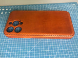 Handmade Premium Cowhide Leather iPhone Case for iPhone 16 Pro/ iPhone 15 Pro / iPhone 14 Pro/ iPhone 13, Engraving iPhone Case, Gift 2025