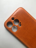 Handmade Premium Cowhide Leather iPhone Case for iPhone 16 Pro/ iPhone 15 Pro / iPhone 14 Pro/ iPhone 13, Engraving iPhone Case, Gift 2025