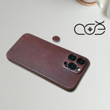 Personalised Handmade Italian Cowhide Leather iPhone Case for iPhone 16 Pro/ iPhone 15 Pro/ iPhone 14 Pro/ iPhone 13 Pro