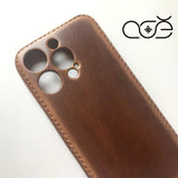 Handmade Premium Cowhide Leather iPhone Case for iPhone 16/ iPhone 15/ iPhone 14/ iPhone 13, Custom Engraving Leather iPhone Case, Gift 2025