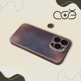 Vintage Handmade Premium Cowhide Leather iPhone Case for iPhone 17 Pro/ iPhone 16 Pro/ iPhone 15 Pro/ iPhone 14 Pro/ iPhone 13 Pro