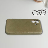 Handmade Italian Genuine Leather iPhone Case for iPhone 15 Pro/ iPhone 14 Pro/ iPhone 13 Pro, Custom Engraving iPhone Case