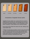 Handmade Premium Cowhide Leather iPhone Case for iPhone 16/ iPhone 15/ iPhone 14/ iPhone 13, Custom Engraving Leather iPhone Case