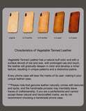 Original Handmade Premium Cowhide Leather iPhone Case for iPhone 16/ iPhone 15/ iPhone 14/ iPhone 13, Custom Engraving Leather iPhone Case