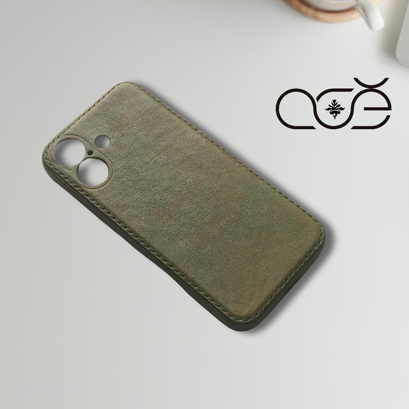 Handmade Italian Genuine Leather iPhone Case for iPhone 15 Pro/ iPhone 14 Pro/ iPhone 13 Pro, Custom Engraving iPhone Case