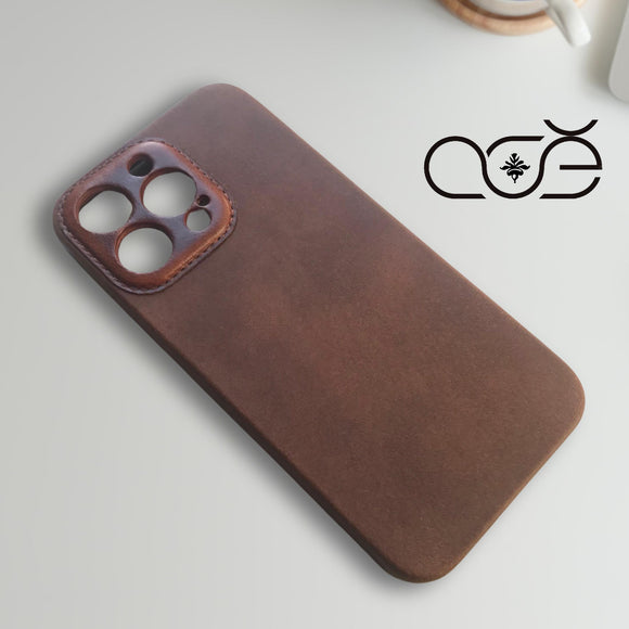 Personalised Handmade Premium Cowhide Leather iPhone Case for iPhone 16 Pro/ iPhone 15 Pro/ iPhone 14 Pro/ iPhone 13 Pro