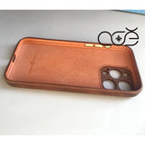 Personalised Handmade Premium Cowhide Leather iPhone Case for iPhone 16 Pro/ iPhone 15 Pro/ iPhone 14 Pro/ iPhone 13 Pro