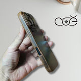 Custom Handmade Premium Cowhide Leather iPhone Case for iPhone 16/ iPhone 15/ iPhone 14, Custom Engraving Leather iPhone Case