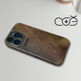 Custom Handmade Premium Cowhide Leather iPhone Case for iPhone 16/ iPhone 15/ iPhone 14, Custom Engraving Leather iPhone Case
