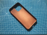 Handmade Premium Cowhide Leather iPhone Case for iPhone 16/ iPhone 15/ iPhone 14/ iPhone 13, Custom Engraved Leather iPhone Case