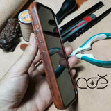 Handmade Premium Cowhide Leather iPhone Case for iPhone 16/ iPhone 15/ iPhone 14/ iPhone 13, Custom Engraved Leather iPhone Case, Gift 2025
