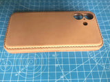 Original Handmade Premium Cowhide Leather iPhone Case for iPhone 16/ iPhone 15/ iPhone 14/ iPhone 13, Custom Engraving Leather iPhone Case